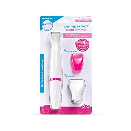  PALMPERFECT Bikini Trimming System, Female Hair Trimmers & Clippers, White, Water Resistant