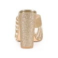 thumbnail image 2 of BLISSFUL STEP Women's High Chunky Heel Open Toe Sandals gold 7, 2 of 8