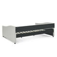 thumbnail image 6 of JAMPOOCA Linen Storage Queen size Upholstered Daybed with Storage Drawers Beige, 6 of 9