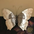thumbnail image 3 of Eangee Home Design Butterfly Wall Decor Silver With Rust Dashes, Capiz and Metal, Indoor / Outdoor Safe, 18x1x13 Inches, 3 of 8