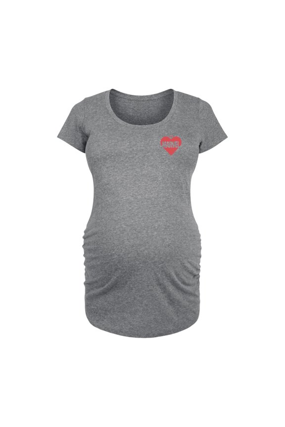 - Heart Valentine - Maternity Scoop Neck Graphic T-Shirt