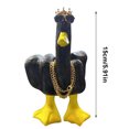 thumbnail image 2 of Figura de pato FLhrweasw de resina 15 Cm regalo de Escritorio Creativo negro, 2 of 7