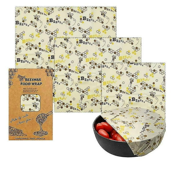 Beeswax Reusable Food Wraps - Beeswax Wrap Sustainable Products, Wax Wrap, Eco-friendly Wrap, Organization Storage Bags, Cheese Bee Wrappers Cling, Wa