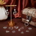 thumbnail image 2 of 60Pcs 10 Styles Metal Heart Charms Tibetan Style Heart Pendants Silver Charms Tiny Love Pendants Hollow Charms for DIY Bracelet Necklace Jewelry Findings Making, 2 of 4