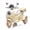 Beige, variant on iRerts 12V Kids Ride on Motorcycle, Level Up 2 Seater Kids Electric Motorcycle with Bluetooth, Music, USB Port, Portable Storage Hooks, Oversized Trunk, 3 Wheel Kids Motorcycle for Girls Boys, Beige
