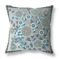 thumbnail image 5 of Glory of Flowers Peacock Indoor/Outdoor Pillow with Removable Cover in Gray Orange Black26x26, 5 of 7