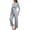 Gray, variant on ANYFIT WEAR Women's 2 Piece Outfits Fall Tracksuits Long Sleeve Tee Tops Wide Leg Pants Spring Matching Loungewear Home Travel Sets