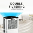 thumbnail image 2 of 38 pt. 2000 sq. ft. Dehumidifier with Bucket, with Negative Anion Funciton, Auto on/off, Energy Saving in White, 2 of 9
