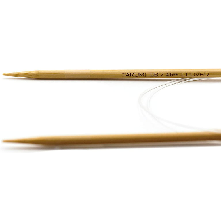 Clover Takumi Bamboo Double Point Knitting Needles - 7 inch Size 7