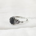 thumbnail image 2 of Natural Black Tourmaline Ring, Raw Black Tourmaline Gemstone Ring, October Birthstone, Tiny Bohemian Ring, 925 Sterling Silver, Womens Ring, Christmas Handmade Statement Jewelry, Rough Tourmaline, 2 of 9