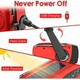 thumbnail image 4 of SOONHUA 2000mAh NOAA Emergency Weather Radio Portable Power Bank with Solar Charging, Hand Crank & Battery Operated, SOS Alarm, AM/FM & LED Flashlight for Outdoor Emergency, 4 of 12