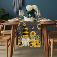 thumbnail image 2 of Yellow Sunflower Table Runner - 36 Inch Long, Kitchen Dining Table Runner Dresser Scarves, Farmhouse Vintage Bees Gnomes Farmhouse Decor for Coffee Tables Wedding Party Banquet, 2 of 8