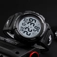 thumbnail image 4 of SKMEI Men's Digital Watch, Round Sport Watch with Stopwatch Alarm Date and EL Backlight, PU band, 5ATM Water Resistant, 4 of 4