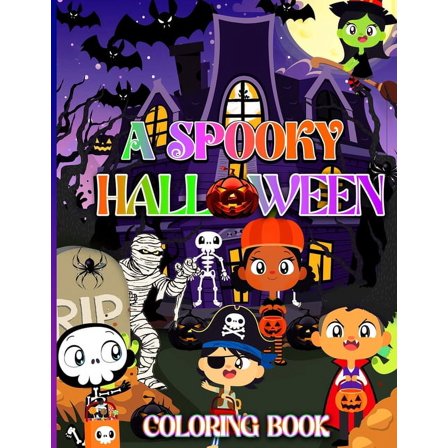 A Spooky Halloween Coloring Book, (Paperback)