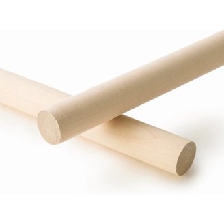 100 Pcs Premium Wood Shaker Pegs - 3-1/2 Inch Length, 7/8 Head Diameter, 1/2 Tenon Diameter, Unfinished For DIY Crafts