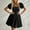 Black, variant on Womens 2025 Short Dress Square Neckline Puff Sleeve A Line Dress Women Mini Dress Woman Dresses Women's Dresses Casual Summer Wrap Dresses for Women Women's Fall Dresses Sleeveless Dresses for Women