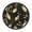 Delicate Gold Leaf Pattern, variant on Voice Activated Clock with Glow Light 12 Inch Large Silent Wall Clock Battery Operated for Home Decor Red Rose Arrangements