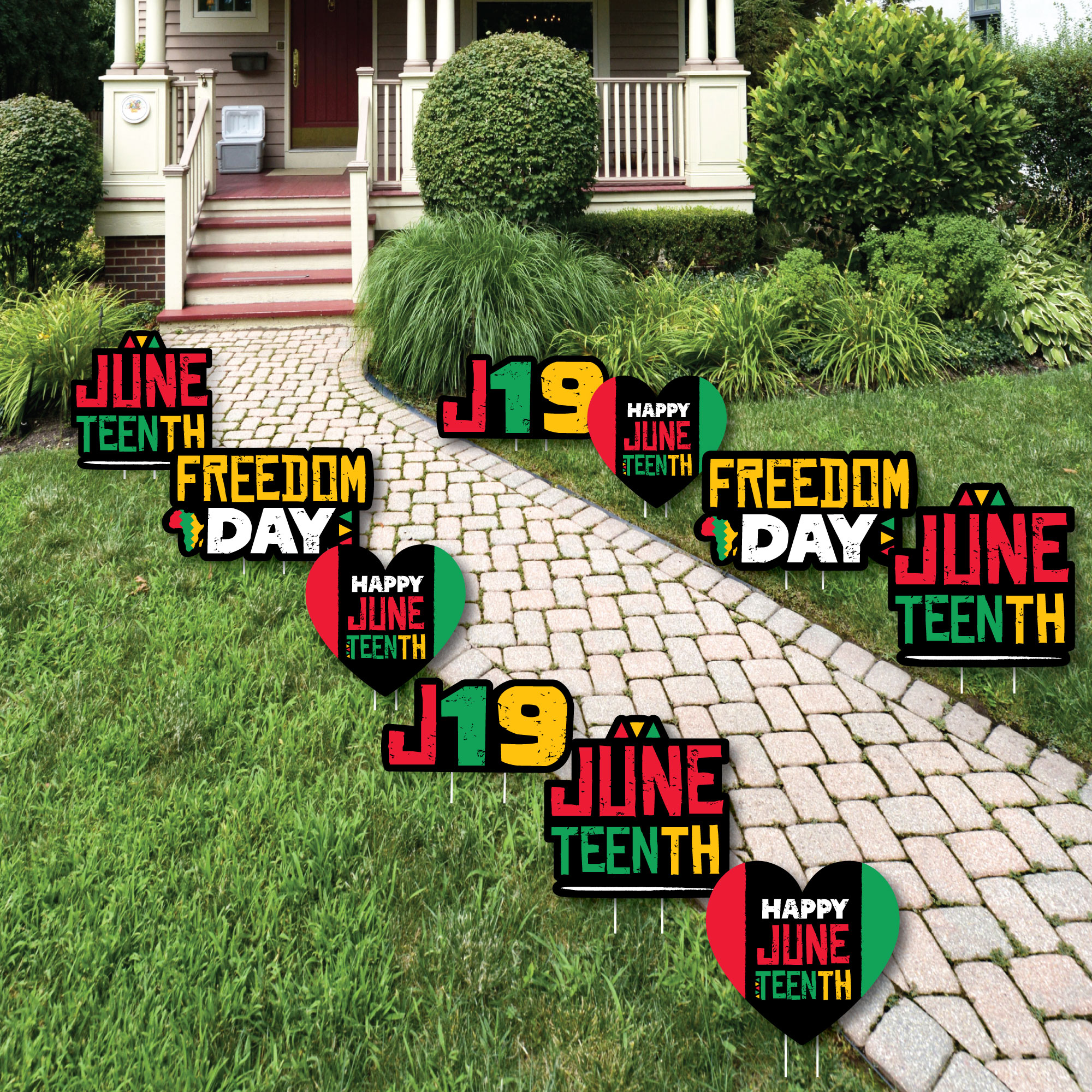 Big Dot of Happiness Happy Lawn Decorations Outdoor