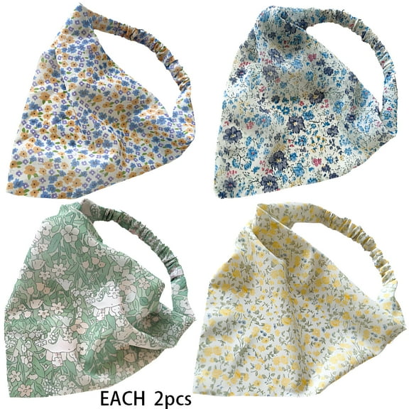 TELOLY 8Pcs Bandanas for Women,Bag Tie Scarf Polyester Bandana,Suitable for Spring and Summer Bandana Set
