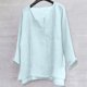 thumbnail image 2 of Designer Spring Summer Men's Casual Cotton Linen Solid Color Long Sleeve Shirts Loose Stand Collar Shirts 5XL, 2 of 5