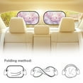 thumbnail image 4 of KUIFORTI Axolotl Car Window Shade for Baby, 2 Pieces Cherry Blossom Car Side Window Sun Shades for UV and Sun Glare Protection, UV Rays Privacy Protector, 4 of 7