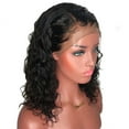 thumbnail image 4 of Bilqis Natural Wave Lace Wigs Brazilian Human Hair Short Curly Wavy Lace Front Wigs, 4 of 9