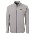 thumbnail image 2 of Men's Cutter & Buck Gray George Mason Patriots Adapt Eco Knit Hybrid Recycled Big & Tall Full-Zip Jacket, 2 of 3