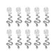 thumbnail image 2 of Beard Coil Fashionable Dreadlocks Coil Pendant Snake Shaped 10pcs  for Men for Party ANGGREK Otros, 2 of 8