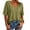 Army green, variant on Summer Women's Casual Solid Color T-shirt Half Sleeved Simple V-neck Tee Tops