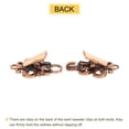 thumbnail image 4 of 4 Pack Vintage Sweater Clips, Retro Shawl Clips Cape Cloak Clasp Cardigan Collar Brooch Clip(Copper), 4 of 6