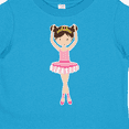 thumbnail image 4 of Inktastic Ballerina with Two Buns Girls Toddler T-Shirt, 4 of 5