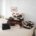 thumbnail image 6 of Manfei Rustic Cow Print 7 Pieces Bedding Comforter Set, Countryside Full Bedding Set, Chic Modern Fashion Reversible Fitted Sheet Flat Sheet, Microfiber Bedroom Decor, 6 of 8