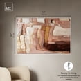 thumbnail image 5 of Proper Boho Abstract Warm Color Canvas Wall Art by Art Remedy, White Floater Frame, 54"x36", 5 of 7
