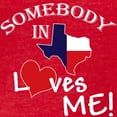 thumbnail image 3 of CafePress - Somebody In Texas Loves Me Black T Shirt - Womens Football Shirt, 3 of 4