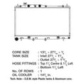 thumbnail image 2 of CSF 3142 1 Row Plastic Tank Aluminum Core Radiator, 2 of 2