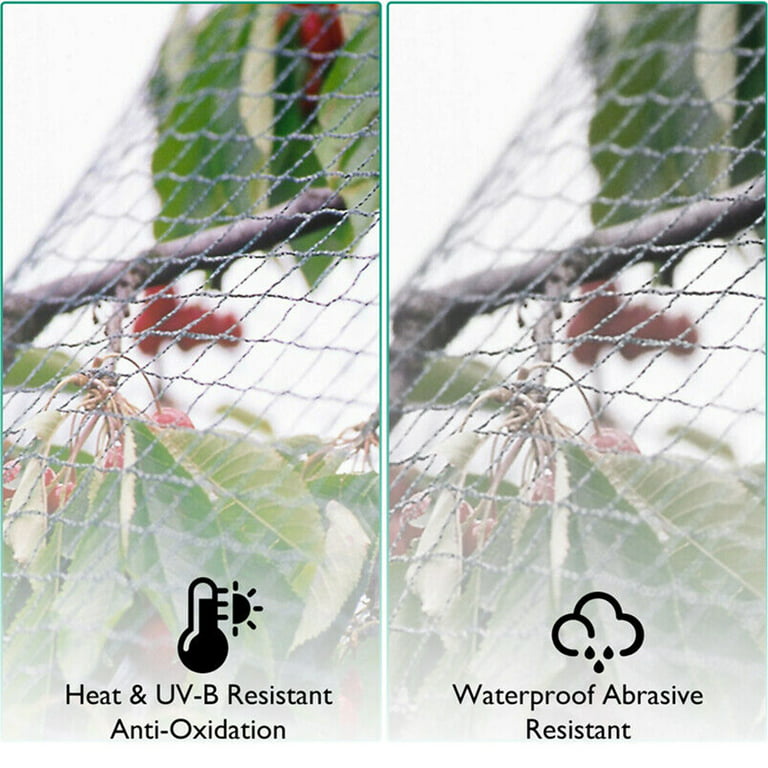 Anti-Bird Netting 13 x 33 Feet Nylon Woven,Garden Farm Plants Fencing Mesh  Fruits Protector Durable Fish Ponds Cover 