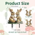 thumbnail image 4 of Ympkerial Easter Yard Sign Set Bunny Garden Stakes Rabbit Lawn Decor with Vintage Metal Finish for Spring Holiday Outdoor Pathway and Porch Decoration, 4 of 9
