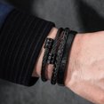 thumbnail image 3 of Minnieouse Brazalete único para hombre, pieza llamativa para cada atuendo, para hombre, elegante y única, apilable, negro Type1 NO1, 3 of 6