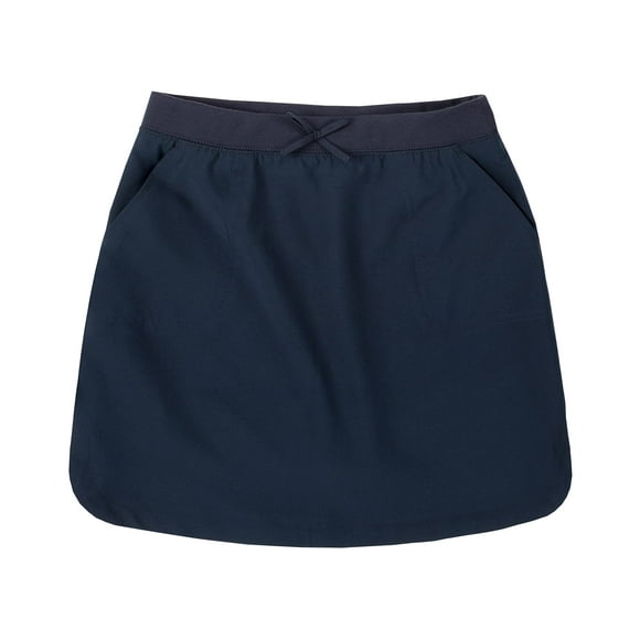 Skirt IZOD Scooter sin cordones para niñas, color azul marino, resistente a las arrugas, 4T