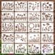 thumbnail image 1 of Xihbxyly Plantillas para Vallas de Jardín, con Motivos Florales de Rosas, Girasoles y Peonías, Reutilizables para Pintar Paredes de Madera, Decoración Del Hogar, Herramienta Versátil para Manualidade, 1 of 6