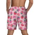 thumbnail image 2 of Haiem Haear Strawberry Mens Swim Trunks with Compression Liner 2 in 1 Swimming Shorts Stretch Swimwear Quick Dry,Board Shorts-Small, 2 of 9
