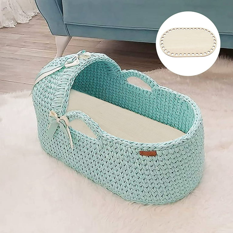 1pc 30cm Wooden Basket Bottom Circle Blank Solid Crochet Basket Wood Base  For DIY Basket Weaving Supplies Craft Making