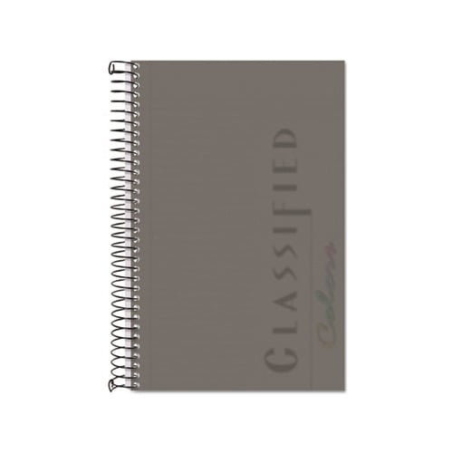 Color Notebooks 1 Subject, Narrow Rule, Graphite Cover, 8.5 x 5.5, 100 Sheets