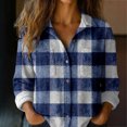 thumbnail image 2 of QASIEATN Womens and Girls Long Sleeve Flannel Shirt Casual Button Down Plaid Shirts 3 Months Adult 2XL, 2 of 7