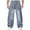 C#Blue, variant on DPTALR Men's Solid Color Casual Denim Pants Button Zipper Pockets,Black,Size S
