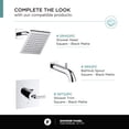thumbnail image 5 of Fine Fixtures Single Fixed Glass Shower Panel - Clear Tempered Frameless Shower Glass Door 34" W X 74" H Polished Chrome Finish, 5 of 11