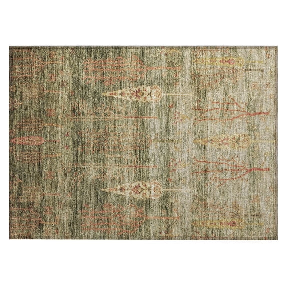 Dalyn Rugs Machine Washable Indoor/Outdoor Chantille Aloe 1'8" x 2'6" Rug