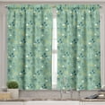 thumbnail image 2 of Ambesonne Floral Valance & Curtain, Spring Tulip Petals, 55"x45", Turquoise Teal Marigold, 2 of 6