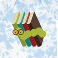 thumbnail image 4 of Inktastic Bookworm Books Reading Boys or Girls Baby Bodysuit, 4 of 5