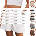 thumbnail image 3 of Delayuji Women Wide Leg Shorts Button Waist Tailored Shorts With Pockets Summer Business Casual Outfits for Women Vacation Short Daily Wear, 3 of 6